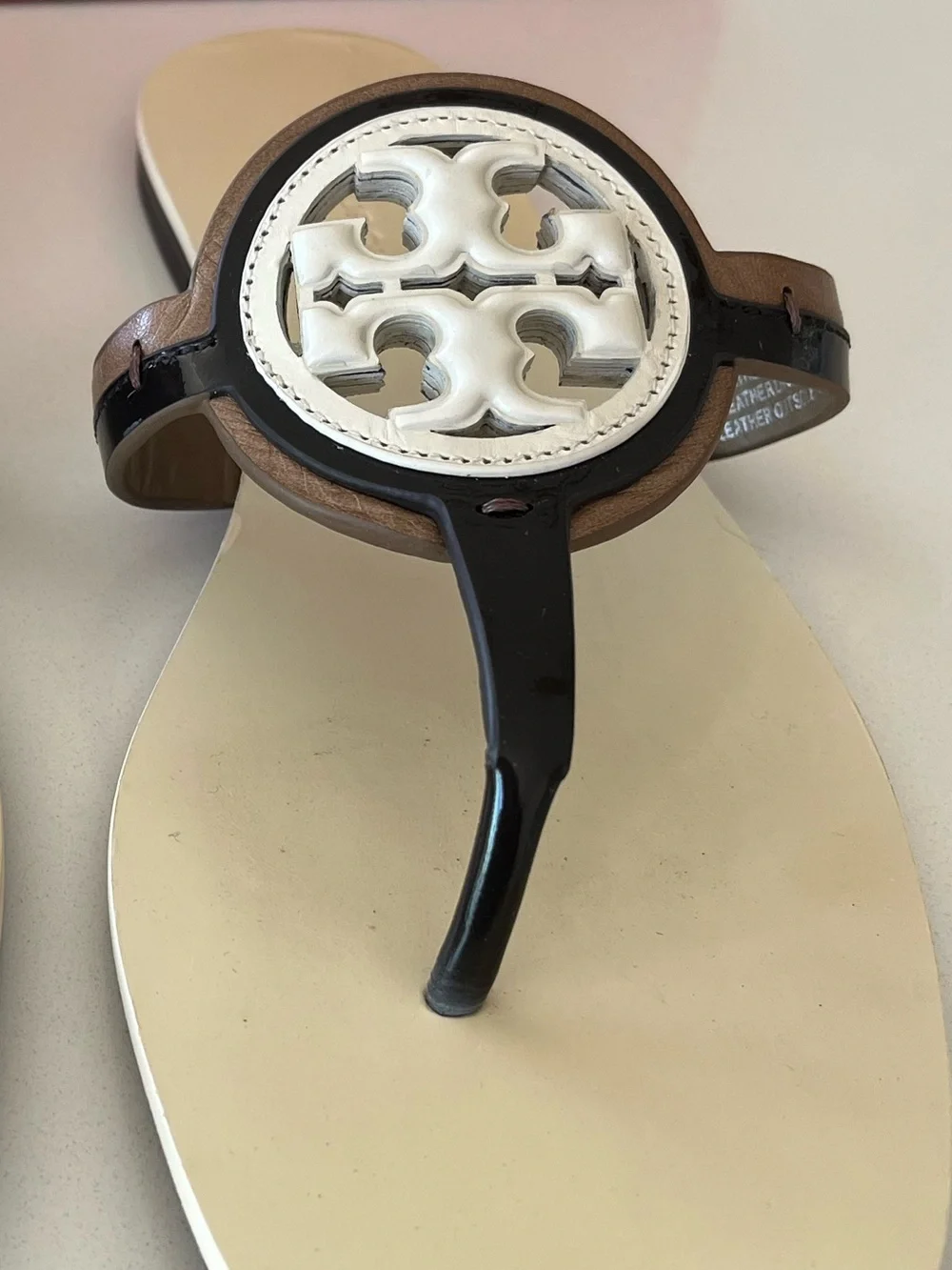 Tory Burch Bombe Signature Double- T logo Miller Sandal